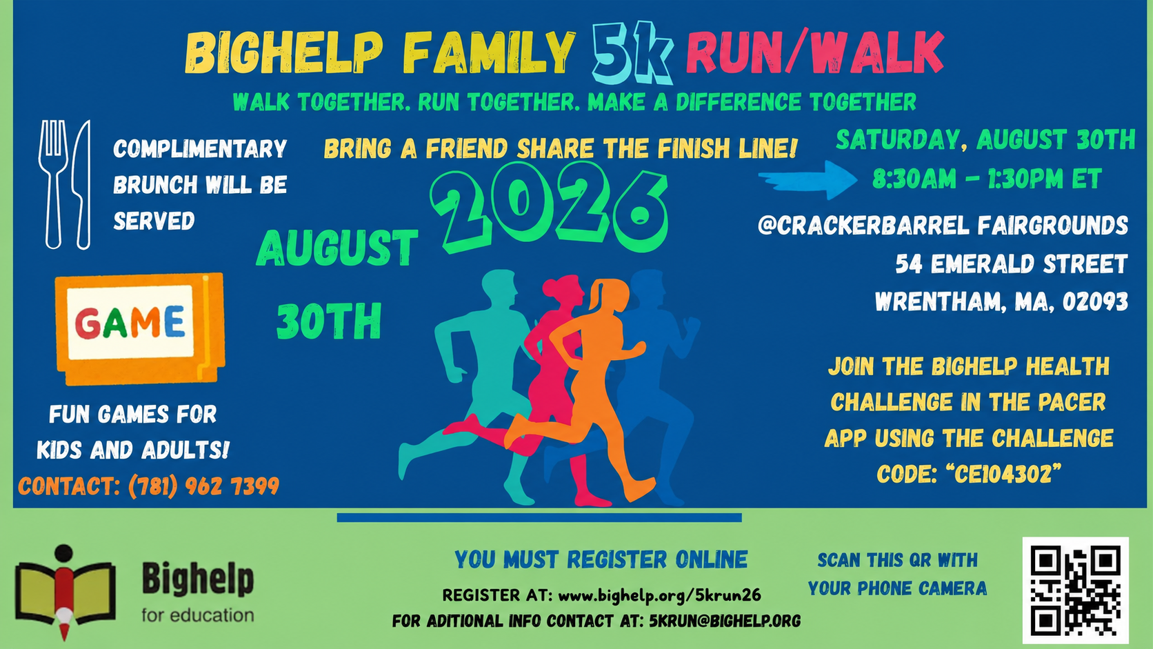 Bighelp Family 5K Run and Walk 2026 event information